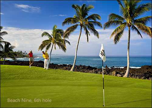 Golf Academy on Waikoloa Beach Resort Golf, Beach Nine, 6th hole